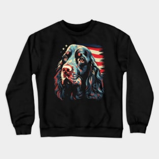 Patriotic Field Spaniel Crewneck Sweatshirt